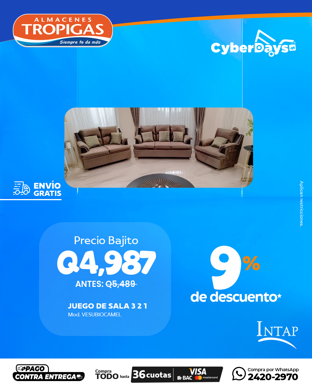 CyberDays 2025. Ofertas de Almacenes Tropigas CyberDays 2025. Ofertas de Almacenes Tropigas