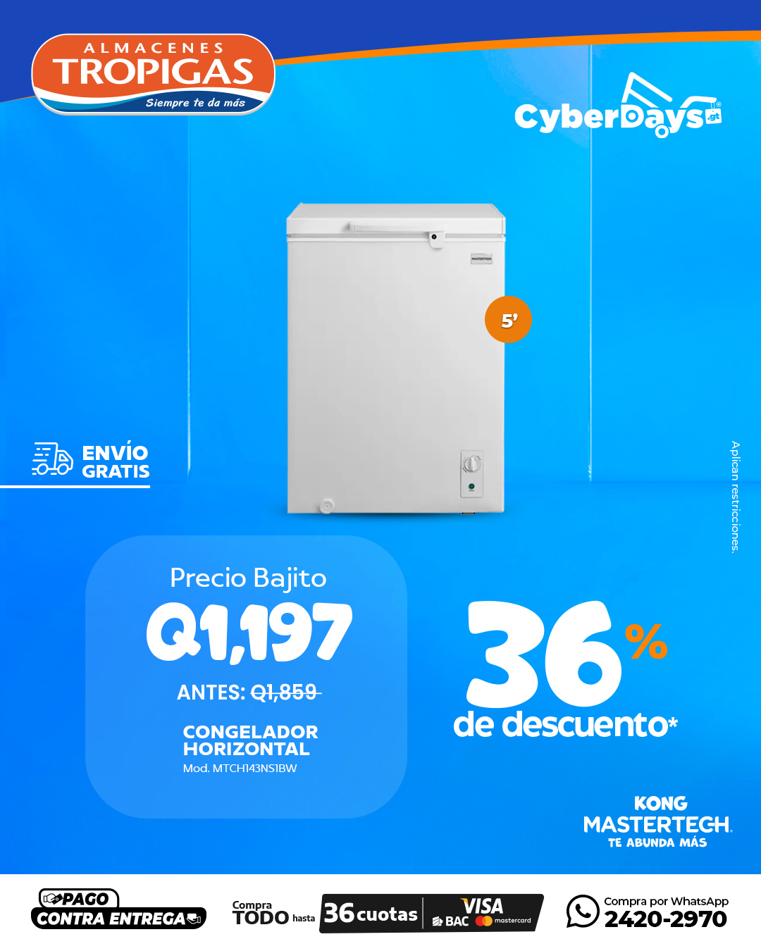 CyberDays 2025. Ofertas de Almacenes Tropigas CyberDays 2025. Ofertas de Almacenes Tropigas