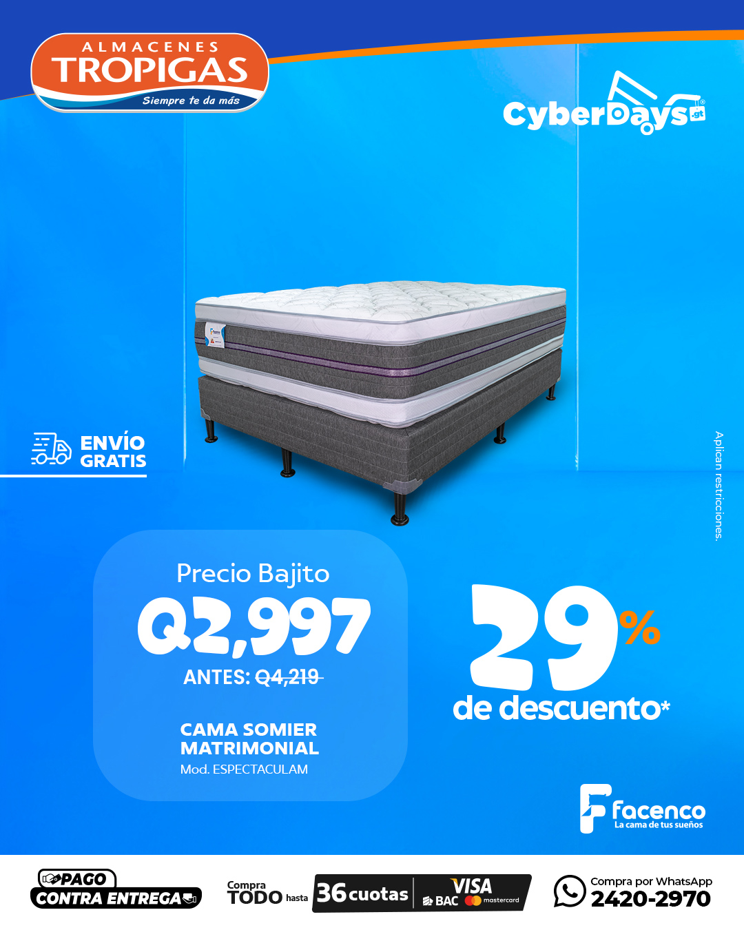 CyberDays 2025. Ofertas de Almacenes Tropigas CyberDays 2025. Ofertas de Almacenes Tropigas