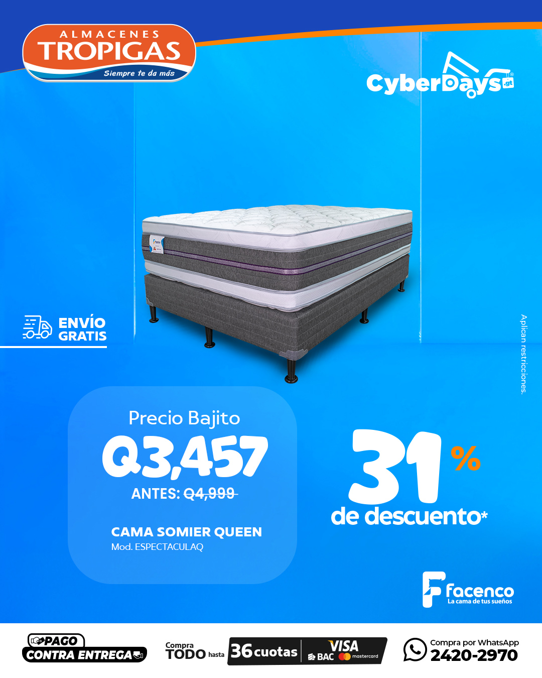 CyberDays 2025. Ofertas de Almacenes Tropigas CyberDays 2025. Ofertas de Almacenes Tropigas
