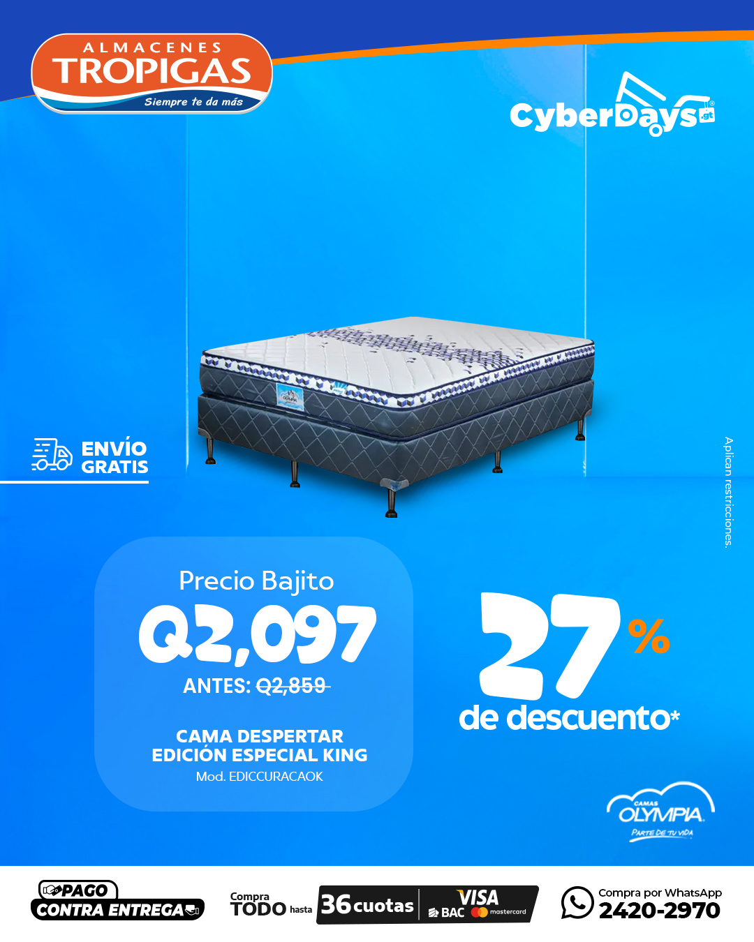 CyberDays 2025. Ofertas de Almacenes Tropigas CyberDays 2025. Ofertas de Almacenes Tropigas
