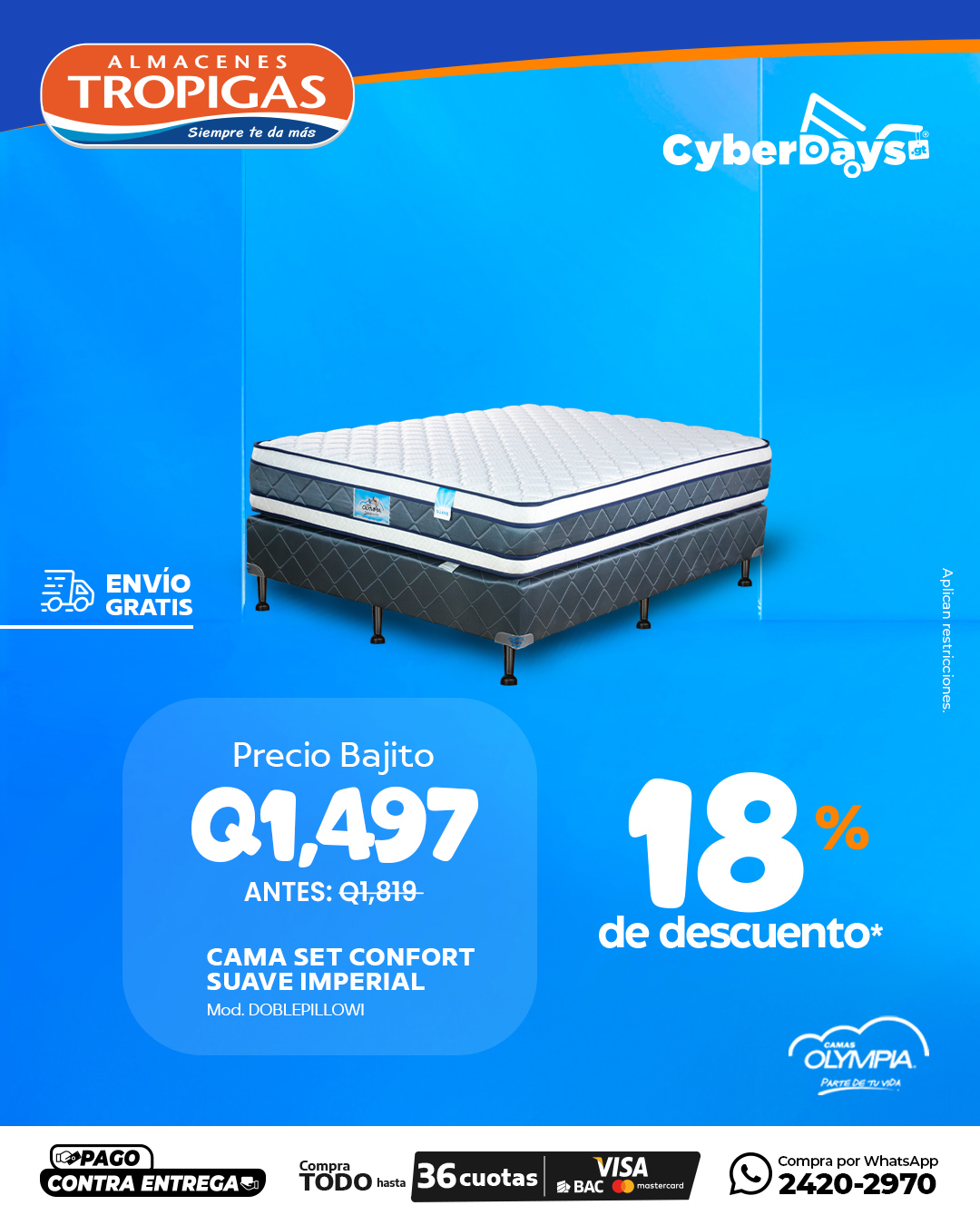 CyberDays 2025. Ofertas de Almacenes Tropigas CyberDays 2025. Ofertas de Almacenes Tropigas