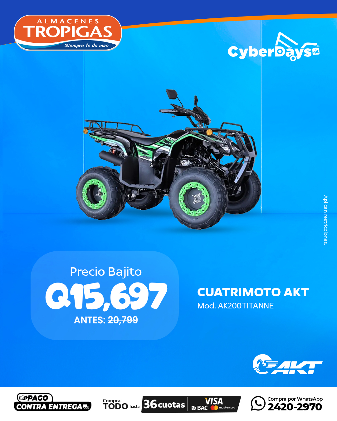 CyberDays 2025. Ofertas de Almacenes Tropigas CyberDays 2025. Ofertas de Almacenes Tropigas