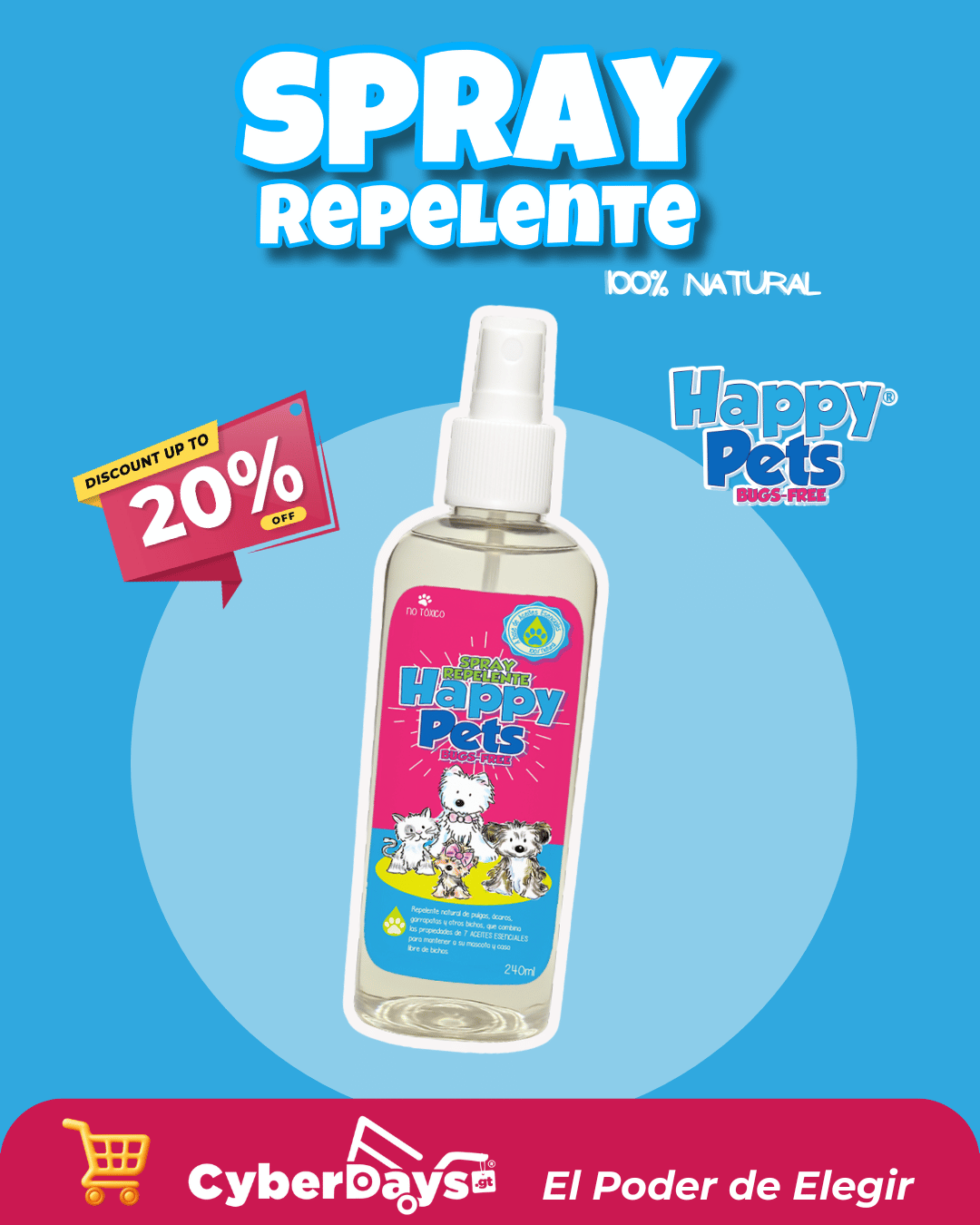 CyberDays 2025. Ofertas de Happy pets bugs free