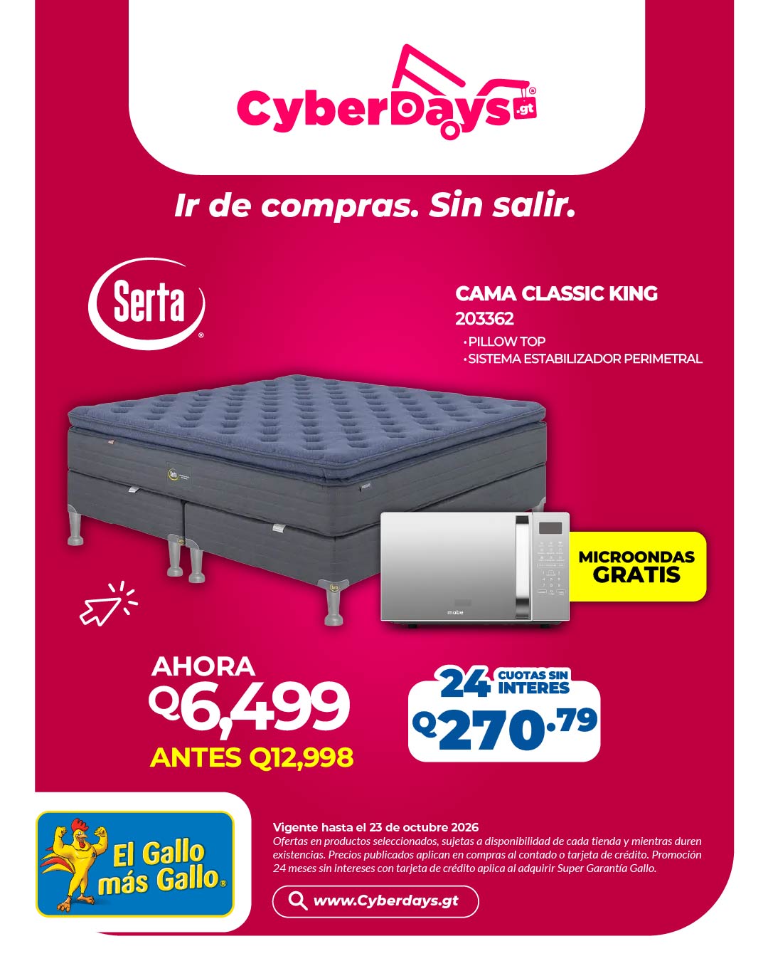 CyberDays 2026. Ofertas de El Gallo más Gallo