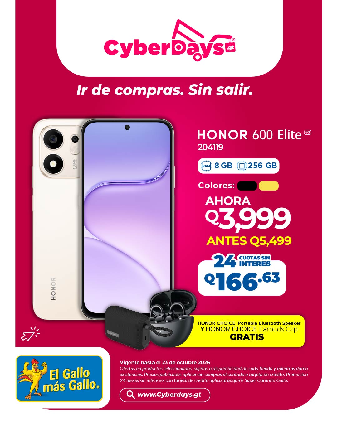 CyberDays 2026. Ofertas de El Gallo más Gallo