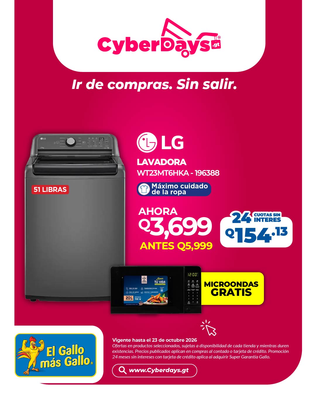 CyberDays 2026. Ofertas de El Gallo más Gallo