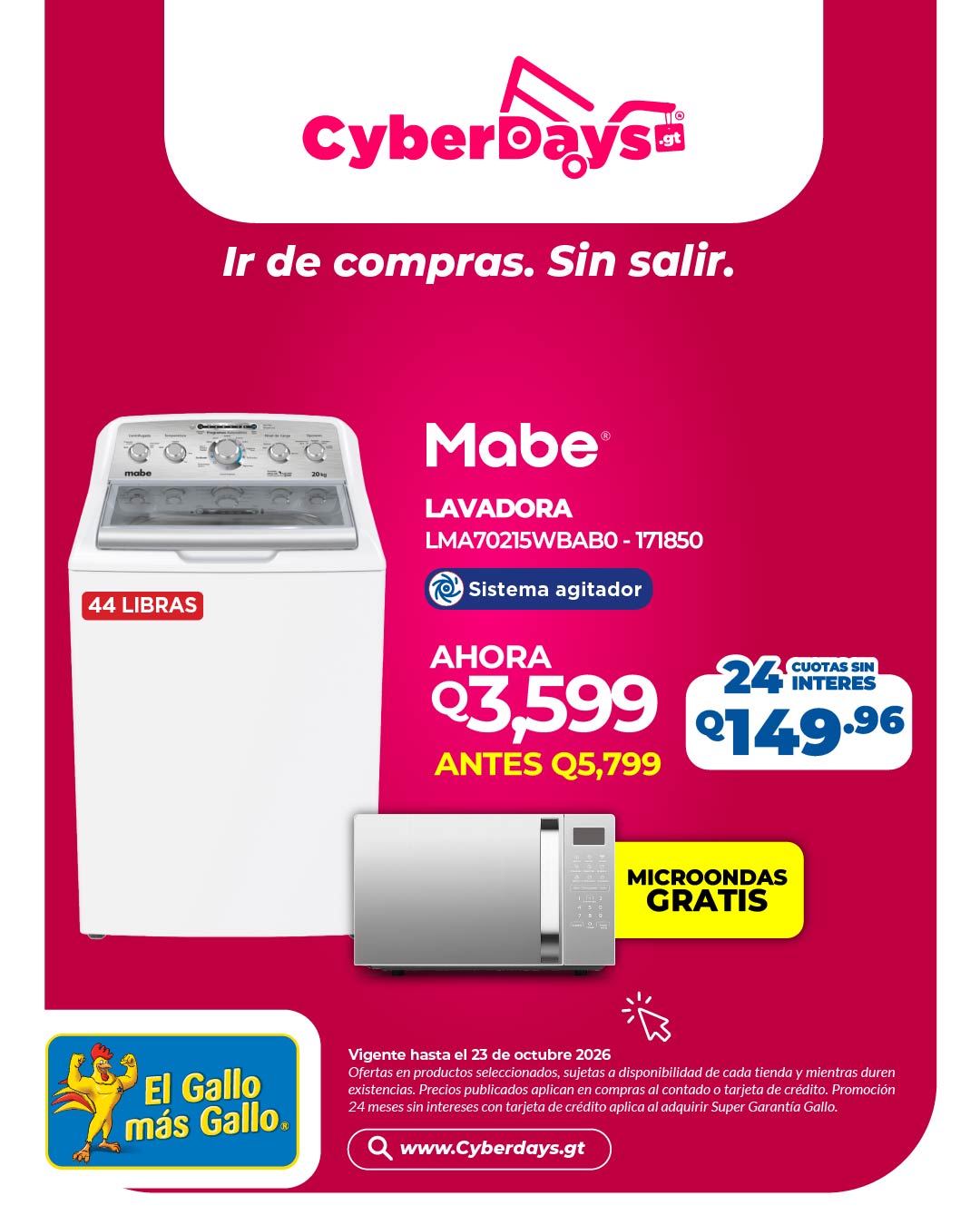 CyberDays 2026. Ofertas de El Gallo más Gallo