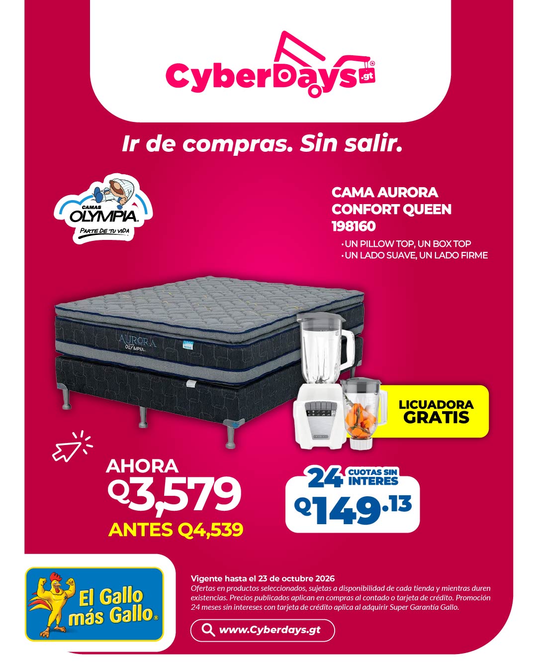 CyberDays 2026. Ofertas de El Gallo más Gallo