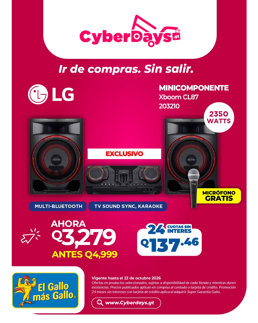 CyberDays 2026. Ofertas de El Gallo más Gallo