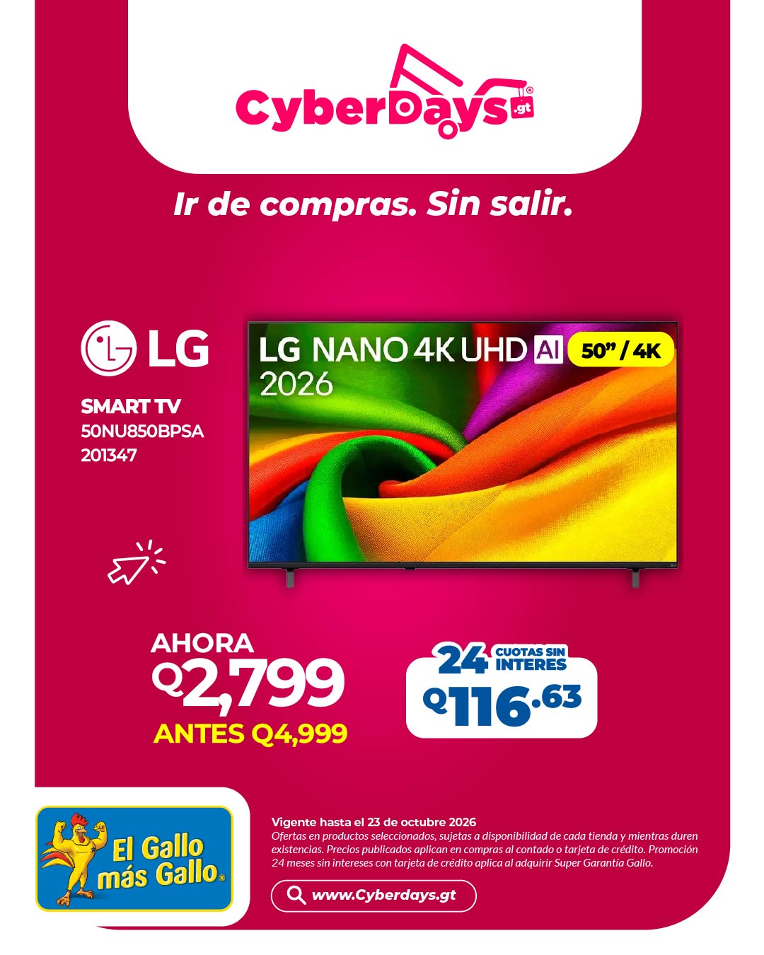 CyberDays 2026. Ofertas de El Gallo más Gallo