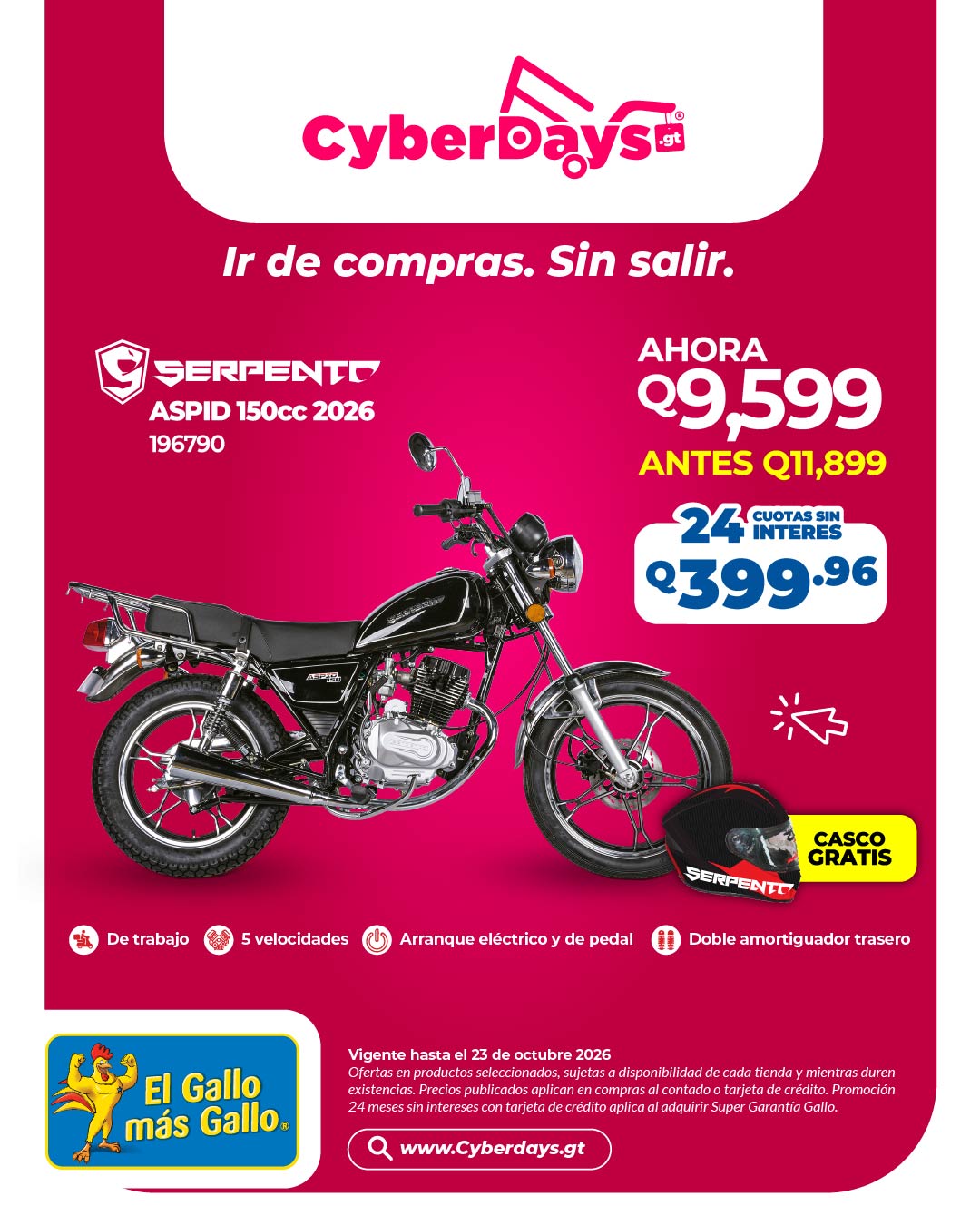 CyberDays 2026. Ofertas de El Gallo más Gallo