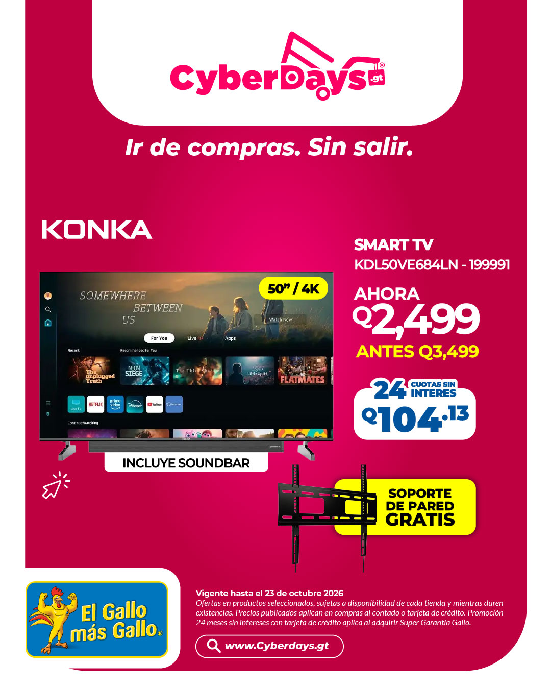 CyberDays 2026. Ofertas de El Gallo más Gallo