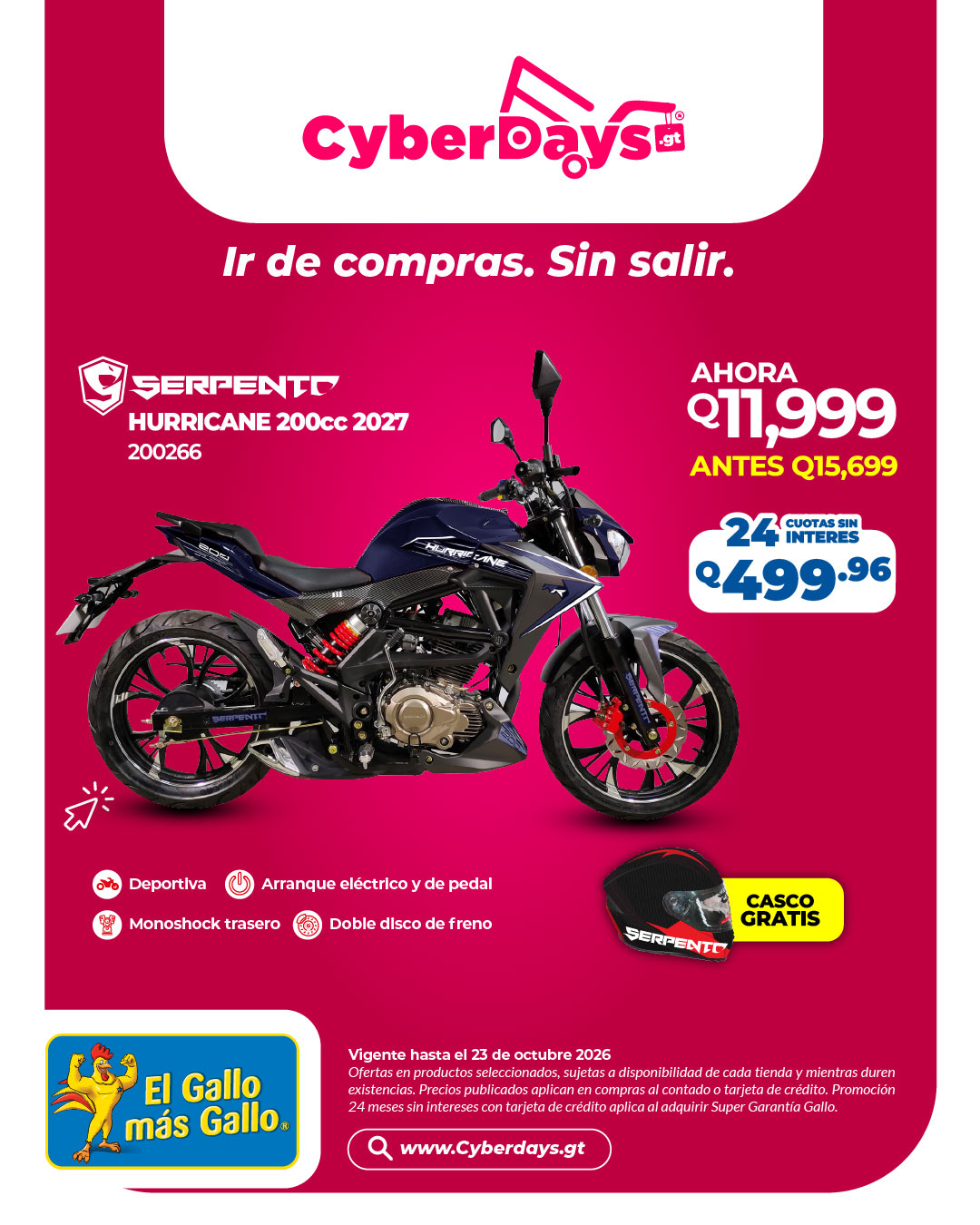 CyberDays 2026. Ofertas de El Gallo más Gallo