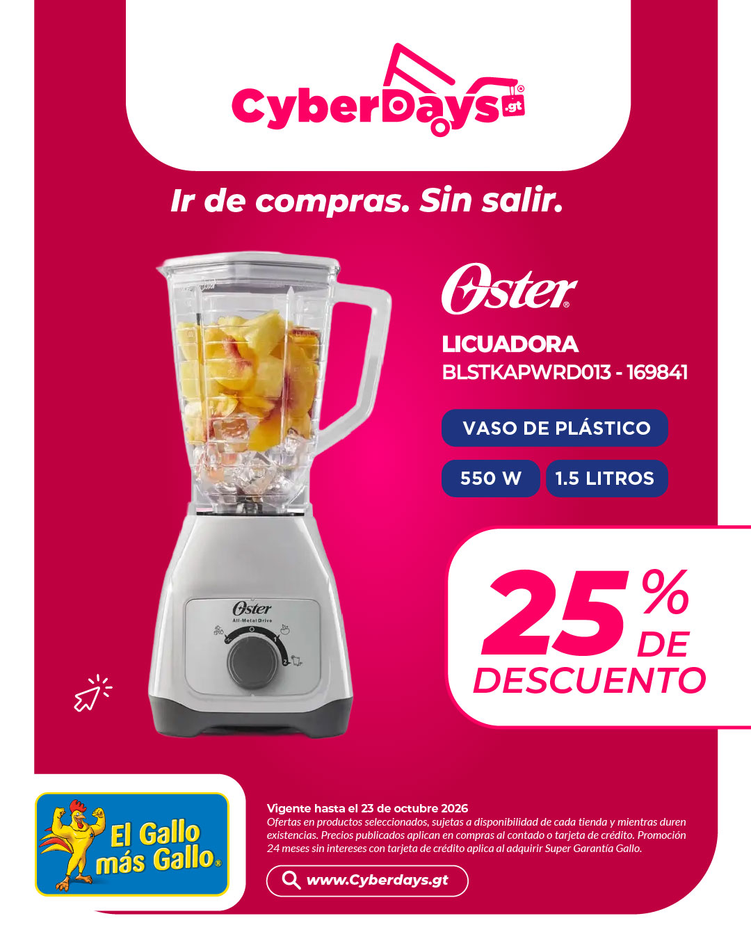 CyberDays 2026. Ofertas de El Gallo más Gallo