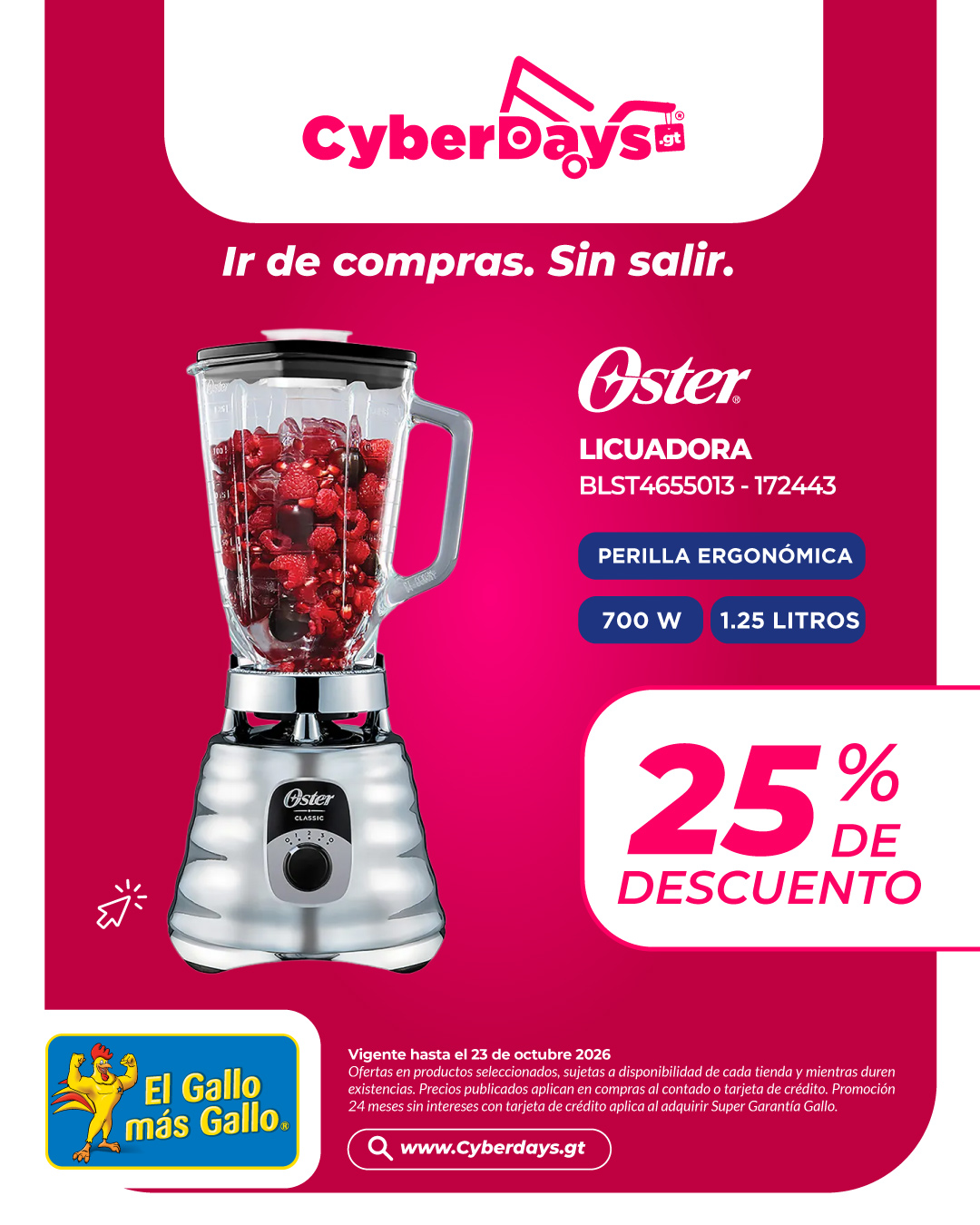 CyberDays 2026. Ofertas de El Gallo más Gallo